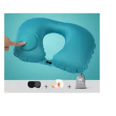GENERICO - Cojín de viaje portátil en forma de U almohada inflable