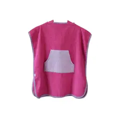 FATELARES - Toalla tipo Poncho con Capucha Infantil 350g Fucsia