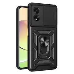 GENERICO - Funda Case Protector Cámara Slider Compatible Oppo A38 4G Negro