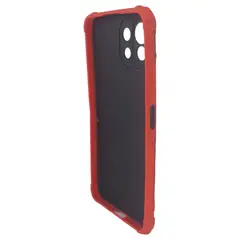 GENERICO - Estuche Mate Rígido Antigolpes Para Xiaomi Mi 11 Lite ROJO