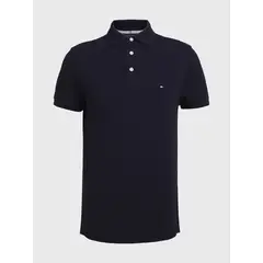 TOMMY HILFIGER - Polo 1985 Collection De Piqué Y Corte Slim Hombre Azul Oscuro