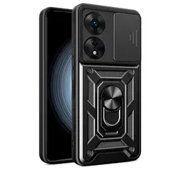 GENERICO - Funda Case Protector Cámara Slider Compatible Oppo A78 4G Negro