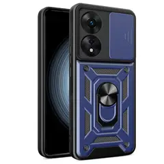 GENERICO - Funda Case Protector Cámara Slider Compatible Oppo A78 4G Azul