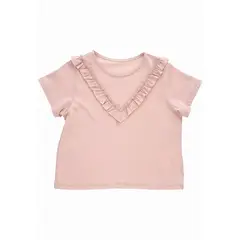 BABY PLANET - Camiseta Rosado Claro Fondo Entero Bolero Para Niña