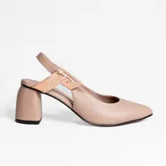 PRESTIGIO - Zapato Cerrado Cuero Nude