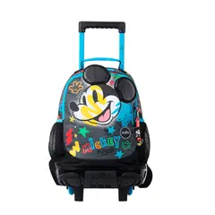 TOTTO - Morral con Ruedas para Niño Mickey M Gris