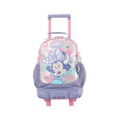 TOTTO - Maleta de ruedas para niñas Minnie M Blanco