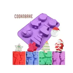 AFM - MOLDE NAVIDAD SILICONA PARA CUPCAKES CHOCOLATES VELAS JABONES