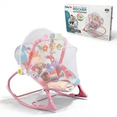 BABY ON - Silla mecedora,vibradora y musical para bebe 3 en 1 JIrafa