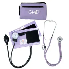 GMD - Kit Tensiometro Manual + Fonendoscopio Rappaport Color Purpura Claro