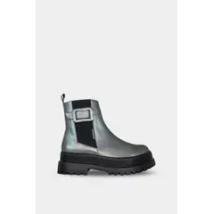 SANTORINI - BOTINES PARA MUJER ARISTA CUERO PLATA