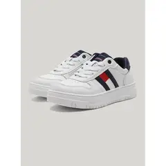 TOMMY HILFIGER - Tenis Casual Para Niños Blanco