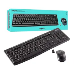 LOGITECH - Combo teclado mouse inalámbricos · wireless mk270