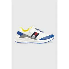 TOMMY HILFIGER - Tenis Blancos Con Velcro Para Niño
