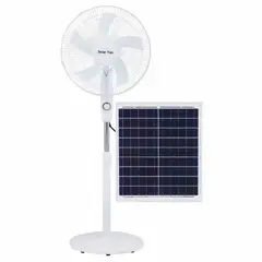 GENERICO - Ventilador de pie solar 5 aspas ventiladores solares+panel