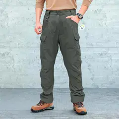 COMPRALOENCASA COM - Pantalón Cargo Táctico Secado Rápido VERDE MILITAR MK-017