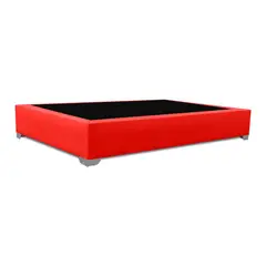 MAGIC CLASS - BASE CAMA PREMIUM TOP 120X190 ECOCUERO ROJO
