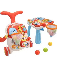 HUANGER - Andadera Caminador Musical 2en1 Mesa Actividades Para Bebe