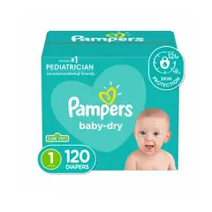 PAMPERS - Pañal Baby Dry Etapa 1 x 120 Unidades