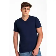DIANE & GEORDI - Camiseta cuello V (2850) - Azul oscuro