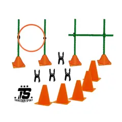 GENERICO - Conos 20 Cm, Hula Hula, Bastones Kit Entrenamiento Deportivo