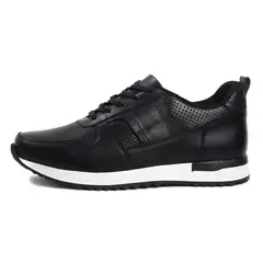 OCAI - Tenis en Cuero para Hombre Iván Negro