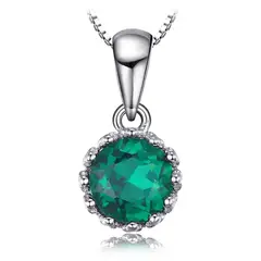 ALHAJAS - Collar Cadena Para Mujer Esmeralda Rusa Y Circones