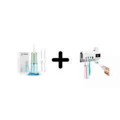 ZHOPI CO - Irrigador Oral Recargable Mas Esterilizador Cepillos