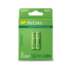 GP - Par pilas AAA recargables 650mAh originales