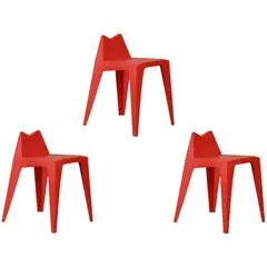 MOBLIHOUSE - Set X3 Silla De Comedor Victory Silla Auxiliar De Cocina Bar