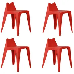 MOBLIHOUSE - Set X4 Silla De Comedor Victory Silla Auxiliar De Cocina Bar Ocio