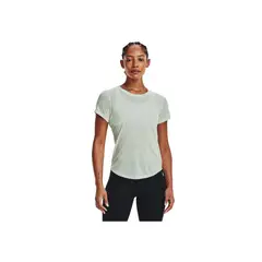 UNDER ARMOUR - Camiseta Mujer STREAKER SS-GRN Verde