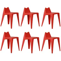 MOBLIHOUSE - Set X6 Silla De Comedor Victory Silla Auxiliar De Cocina Bar