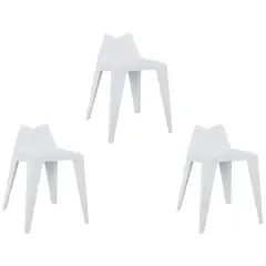 MOBLIHOUSE - Set X3 Silla De Comedor Victory Silla Auxiliar De Cocina Bar