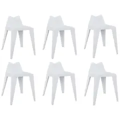 MOBLIHOUSE - Set X6 Silla De Comedor Victory Silla Auxiliar De Cocina Bar