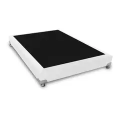 MAGIC CLASS - BASE CAMA BOSTON DE LUJO 90X190 MICROFIBRA BLANCO