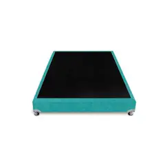 MAGIC CLASS - BASE CAMA BOSTON DE LUJO 100X190 MICROFIBRA AZUL