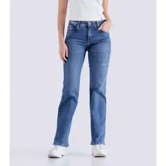 UNSER - Jean Para Mujer Bota Recta Y Proceso Medio