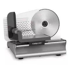 SOKANY - Cortadora Y Rebanadora De Cecinas Fiambres 500w Sk Color Plateado