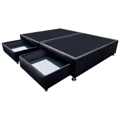 DORMIPUFF - Base Cama Con Cajones Closet 100cm sencilla Gris