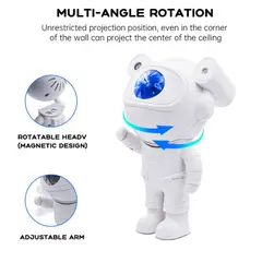 GENERAL - Proyector Galaxias Astronauta Musical Bluetooth Led