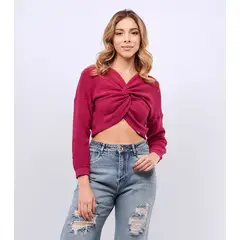 DEREK - Buzo Para Mujer Tejido Entrelazado Unicolor Selena