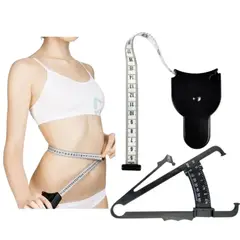 GENERICO - Medidor De Grasa Corporal Adipometro Plicometro Mas Cinta