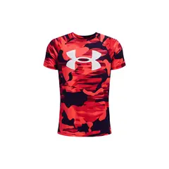 UNDER ARMOUR - Camiseta Niño TECH BL PRINTED S Rojo