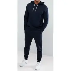 URBAN PLUS - Sudadera hombre buzo y jogger azul oscuro