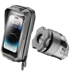 INTERPHONE - FUNDA IMPERMEABLE UNIVERSAL PARA CELULAR CON SOPORTE ESPEJO