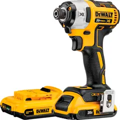 DEWALT - ATORNILLADOR IMPACTO 20V 1/4"BRUSHLES 2BAT 2AH/CAR