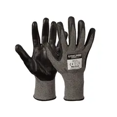 STEELPRO - GUANTE NITRILO FOAM ANTICORTE CUT-5 MULTIFLEX T-L