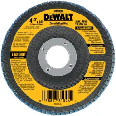 DEWALT - DISCO FLAP ZIRCONIO 4.1/2" X 7/8" G-60 DW8308