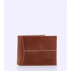 UNSER - Billetera Para Hombre Unicolor Con Repujado Texto